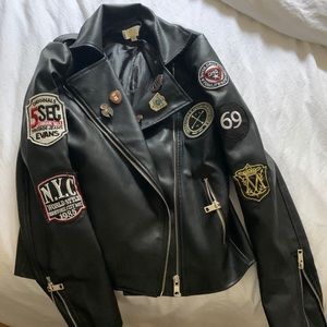 Vegan leather jacket